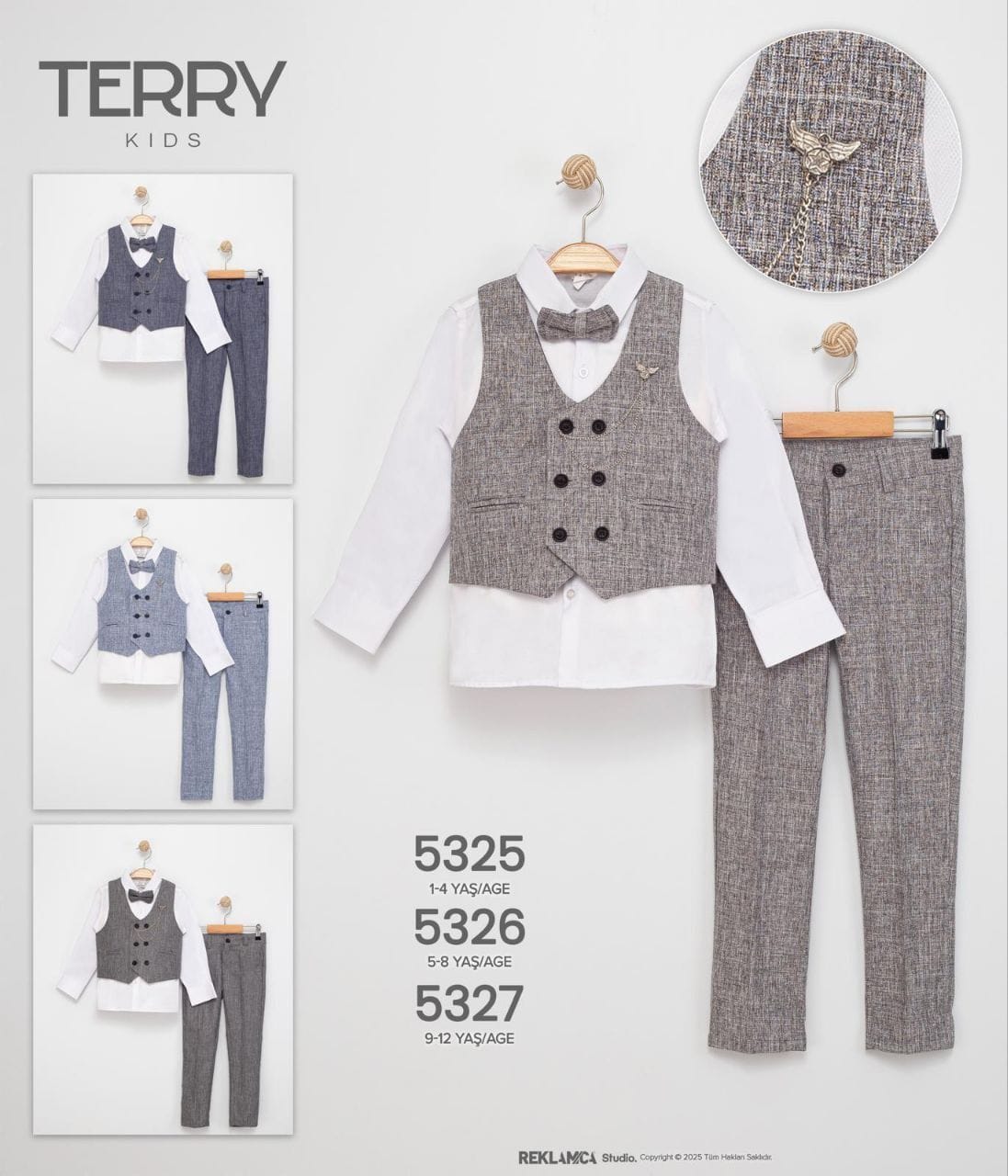 Terry Kids YELEKLİ TAKIM